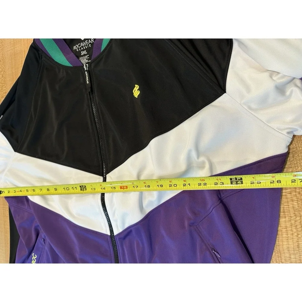Rocawear Mens Classic Track‎ Jacket Purple Full Zip Hip Hop Streetwear Size 3XL